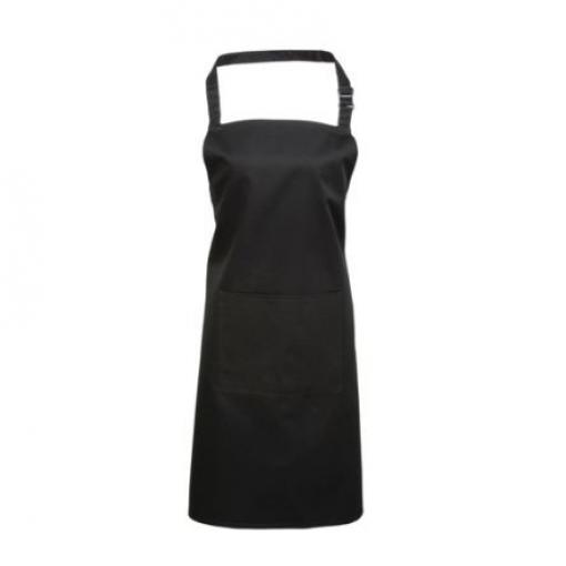 RS PRO Zástěra, Černá Opakovaně použitelné, Bavlna, Polyester EN374, EN388, EN511, EN420, EN407, délka: 860 mm Pásek