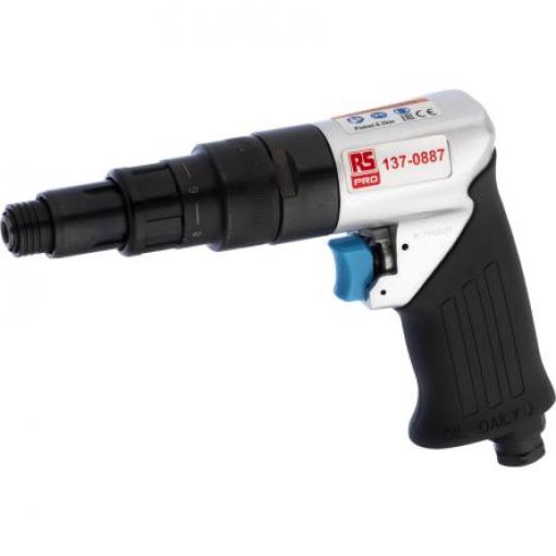 Pneumatický šroubovák, Pistolová rukojeť 140 L/min 1/4 in 1800rpm RS PRO