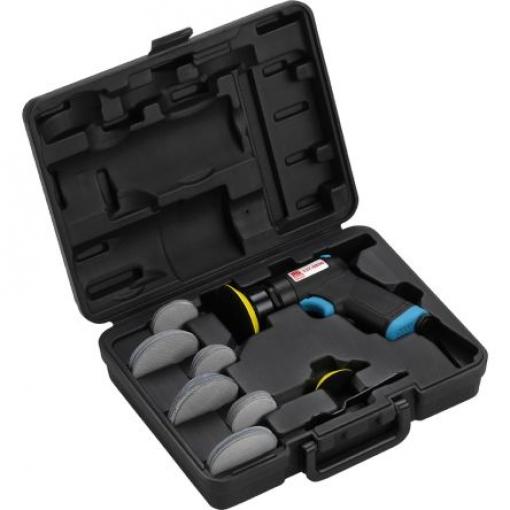 RS PRO Pneumatická bruska, 1/4 in BSP Vibrační bruska, 6.4 m/s², velikost podložky: 76.2 mm 73.6 L/min, 16000rpm