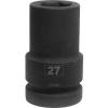 Nástrčkový klíč 1 in pohon 27 mm Hluboká nástrčná hlavice Čtvercový RS PRO