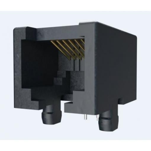 Amphenol Communications Solutions Konektor RJ45, řada: 92250 Vnitřní Cat3, počet cest: 8, Pravý úhel, Montáž na plošný
