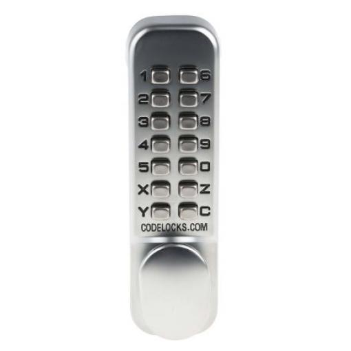 Codelock Kódový zámek, Ocel Mechanické, Stříbrná, Leštěná mosaz