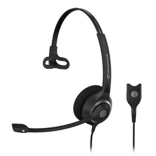 Sluchátka na uši 504401 Rychlé odpojení Sennheiser Odložka na hlavu - jednostranná a oboustranná varianta, Stříbrná,