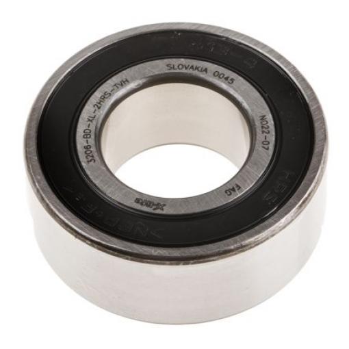 Kuličkové ložisko s kosoúhlým stykem 3206-BD-XL-2HRS-TVH 2 FAG 30 mm (vnitřní prům.) 62 mm OD