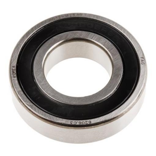 Kuličkové ložisko s hlubokým drážkováním 6206-C-2HRS-C3 FAG 30 mm (vnitřní prům.) 62 mm OD