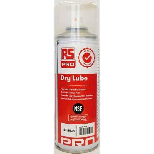 Suché mazivo Aerosol, 400 ml Suché Aerosol, Průmyslový RS PRO