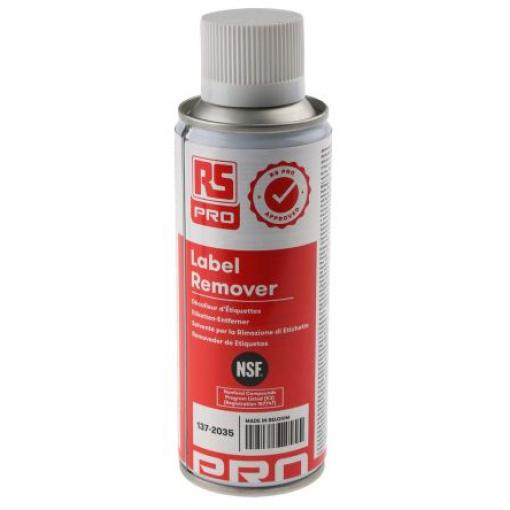 RS PRO Odstraňovač nálepek, 200 ml Aerosol Etiketa