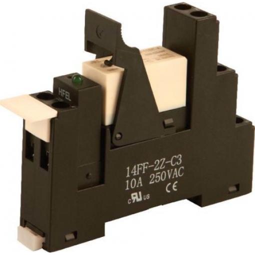 Hongfa Europe GMBH Relé rozhraní 24 V ac SPDT Lišta DIN 1RM 16 A