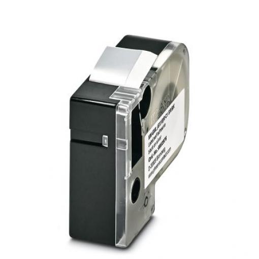Páska do tiskárny štítků barva tisku Černá Stříbrná pro různé modely tiskáren THERMOFOX Phoenix Contact 8 m 18 mm 8 m 18