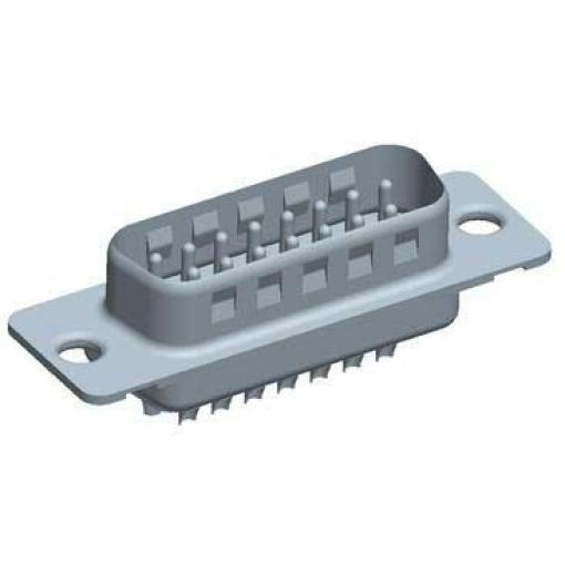 Amphenol Communications Solutions Konektor D-Sub, řada: DP, počet kontaktů: 15, orientace těla: Rovný 2.74 mm, Kabel