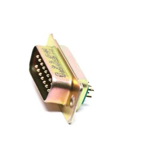 Amphenol Communications Solutions Konektor D-Sub, řada: DM, počet kontaktů: 15, orientace těla: Rovný 2.74 mm, Kabel