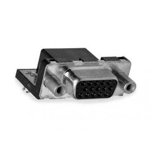 Amphenol Communications Solutions Konektor D-Sub, řada: CD, počet kontaktů: 15, orientace těla: Pravý úhel 2.285 mm,