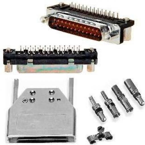 Amphenol Communications Solutions Konektor D-Sub, řada: DM, počet kontaktů: 9, orientace těla: Rovný 2.74 mm, Kabel