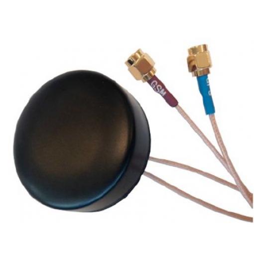 Vícekanálový linkový vysílač-přijímač Všesměrový ANT-GSMGPS-SMA Průchozí otvor/šroubení Puk SMA Vnější RF Solutions 2