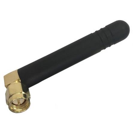 Anténa WiFi Všesměrový ANT-2WHIP2RA-SMA Monopól Externí Přímá Krátký SMA RF Solutions Vnější 2 dBi Wi-Fi, řada: ANT