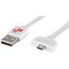 Rosenberger Kabel USB do zásuvky IC Vnější, řada: L99, A: USB typu A, 1 m Vnější, Bílá, B: Micro USB typ B
