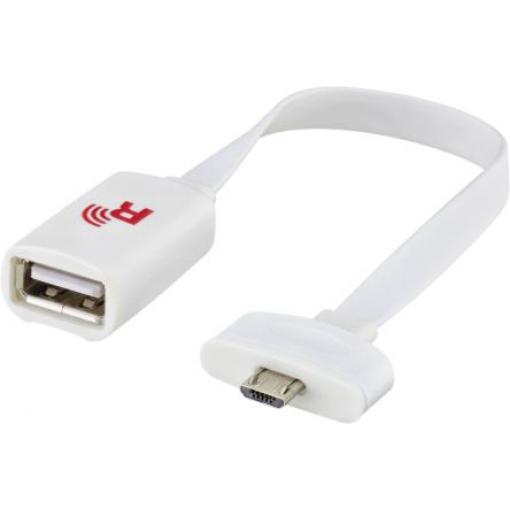 Rosenberger Kabel USB do zásuvky IC Vnitřní, řada: L99, A: USB typu A, 1 m Vnější, Bílá, B: Micro USB typ B