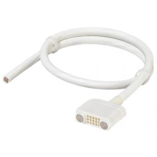 Koaxiální kabel, řada: MultiMag 15, Bílá Vnější Polyvinylchlorid, A: Rovný, B: Bez koncovky 3 m Rosenberger