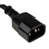 Napájecí šňůra 300 mm, Černá, A: Rovný, B: Přímý Polyvinylchlorid, 250 V RS PRO