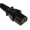 Napájecí šňůra 300 mm, Černá, A: Rovný, B: Přímý Polyvinylchlorid, 250 V RS PRO