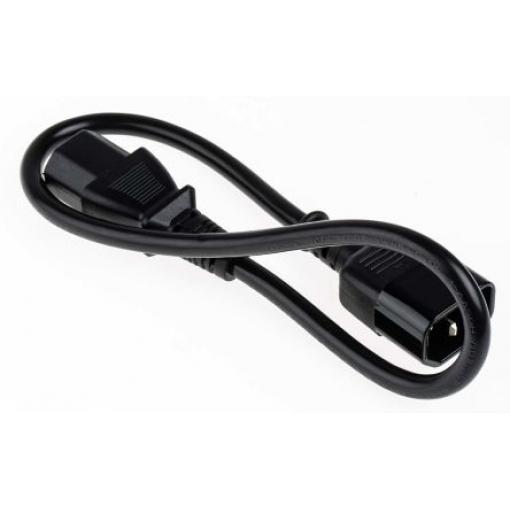 Napájecí šňůra 500 mm, Černá, A: Rovný, B: Přímý Polyvinylchlorid, 250 V RS PRO
