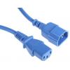 Napájecí šňůra 1 m, Modrá, A: Rovný, B: Přímý Polyvinylchlorid, 250 V RS PRO