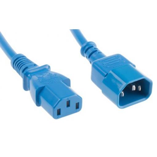 Napájecí šňůra 1.5 m, Modrá, A: Rovný, B: Přímý Polyvinylchlorid, 250 V RS PRO