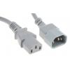 Napájecí šňůra 1 m, Šedá, A: Rovný, B: Přímý Polyvinylchlorid, 250 V RS PRO