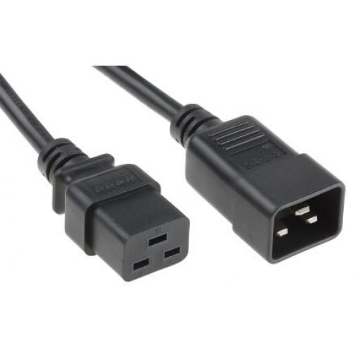 Napájecí šňůra 500 mm, Černá, A: Rovný, B: Přímý Polyvinylchlorid, 250 V RS PRO