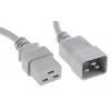 Napájecí šňůra 2 m, Šedá, A: Rovný, B: Přímý Polyvinylchlorid, 250 V RS PRO