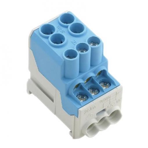 Weidmüller Distribuční blok, počet cest: 6, 1 kV ac/dc 101A Modrá