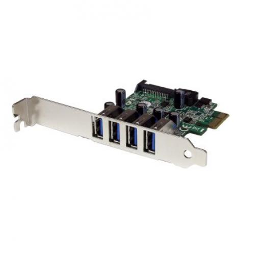 StarTech.com Karta USB, počet portů USB: 4, standard: USB 3.0, typ sběrnice: PCIe