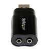 StarTech.com Zvuková karta, počet audio kanálů: 2, 3,5mm Mini Jack (3 pozice) Female, typ pouzdra: Externí, typ