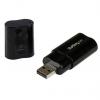 StarTech.com Zvuková karta, počet audio kanálů: 2, 3,5mm Mini Jack (3 pozice) Female, typ pouzdra: Externí, typ