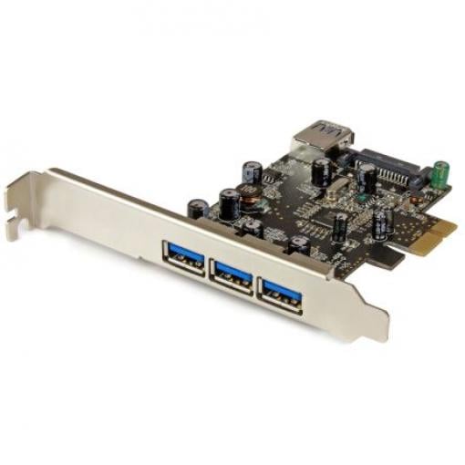 StarTech.com Karta USB, počet portů USB: 4, standard: USB 3.0, typ sběrnice: PCIe