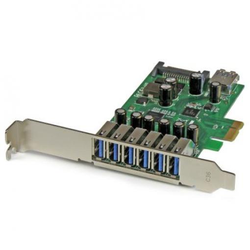 StarTech.com Karta USB, počet portů USB: 7, standard: USB 3.0, typ sběrnice: PCIe