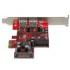 StarTech.com Karta USB, počet portů USB: 4, standard: USB 3.0, typ sběrnice: PCIe