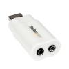 StarTech.com Zvuková karta, počet audio kanálů: 2, 3,5mm Mini Jack (3 pozice) Female, typ pouzdra: Externí, typ