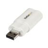 StarTech.com Zvuková karta, počet audio kanálů: 2, 3,5mm Mini Jack (3 pozice) Female, typ pouzdra: Externí, typ