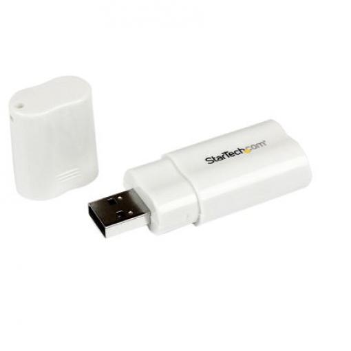 StarTech.com Zvuková karta, počet audio kanálů: 2, 3,5mm Mini Jack (3 pozice) Female, typ pouzdra: Externí, typ