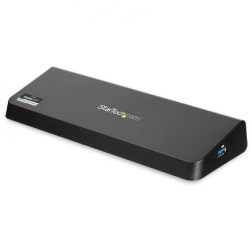 StarTech.com Dokovací stanice, 3840 x 2160 pixel, počet zobrazení: 2, počet portů USB: 4, video připojení: Display Port,