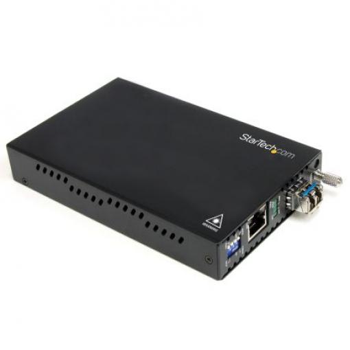 StarTech.com Převodník médií, Vícerežimové, Poloviční duplex, Plný duplex, RJ45, LC, 1000Mbps, přenosová vzdálenost: 550