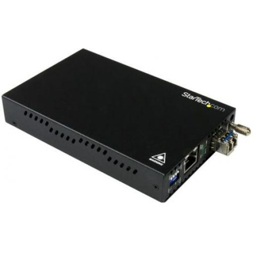 StarTech.com Převodník médií, Jediný režim, Plný duplex, Poloviční duplex, LC, RJ45, přenosová vzdálenost: 20 km,