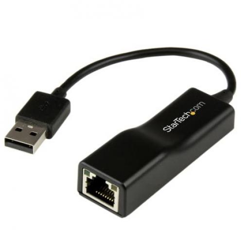 StarTech.com Adaptér USB na Ethernet 150 mm Černá 100Mbps
