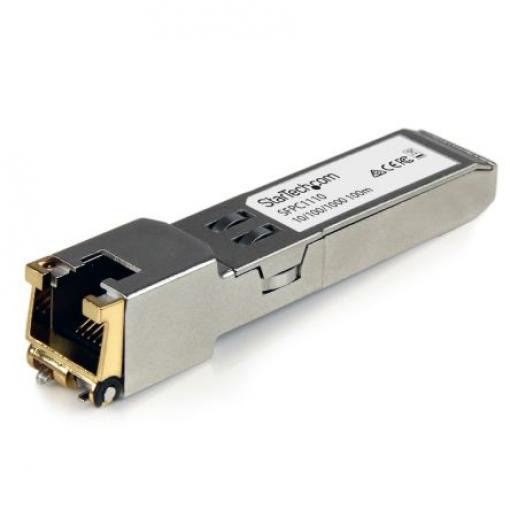 StarTech.com Vysílač-přijímač, RJ45, Měď, 1000Mbps, přenosová vzdálenost: 100 m, rychlost přenosu dat: 1250 Mbps
