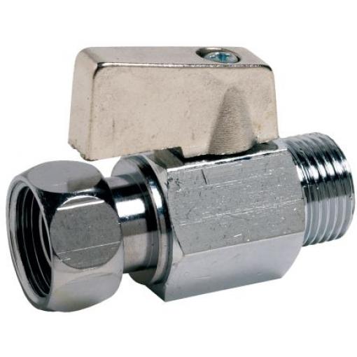 Kulový ventil, Chromovaná mosaz 679003 Kuličkové 10 bar Sferaco BSP