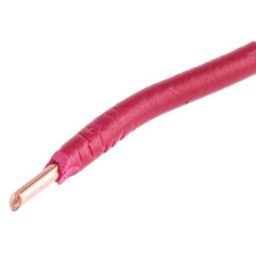 Zapojovací vodič, řada: H07V-U plocha průřezu 1.5 mm², typ kabelu: Pevné, typ kabelu: 6491X, prameny vodičů: 1, Červená,