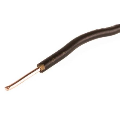 Zapojovací vodič, řada: H07V-U plocha průřezu 1.5 mm², typ kabelu: Pevné, typ kabelu: 6491X, prameny vodičů: 1, Hnědá,