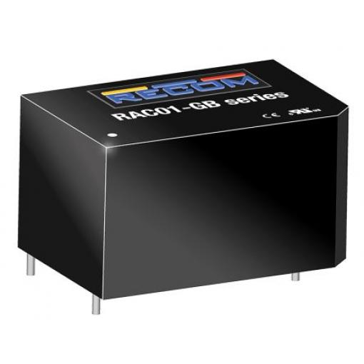 Spínaný napájecí zdroj, počet výstupů: 1 5V dc Montáž na plošný spoj 1 W RAC01-GB Recom 264V ac
