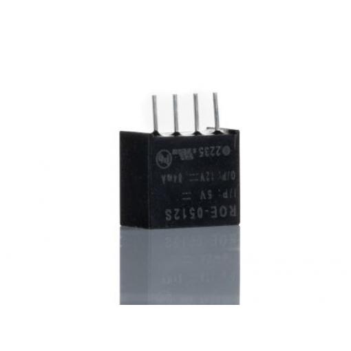 Recom Měnič DC/DC ROE, výstup: 12 V dc 1 kV dc, Vin 5.5V dc 84 mA 1 W -40 °C 85 °C Průchozí otvor